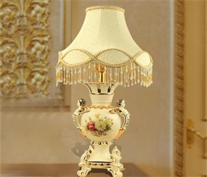 歐式陶瓷臺燈 花瓶底座歐式臺燈 布藝燈罩 STD8818