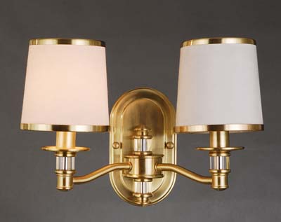 別墅銅制+優(yōu)質(zhì)玻璃燈罩雙頭壁燈價(jià)格 燈具廠(chǎng)家定制生產(chǎn)