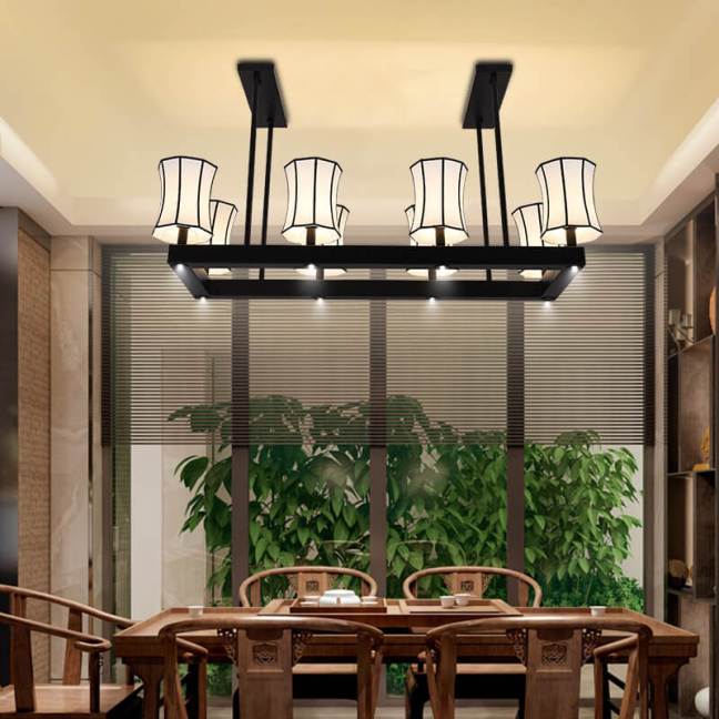 吸頂式中式風格吊燈2018新款