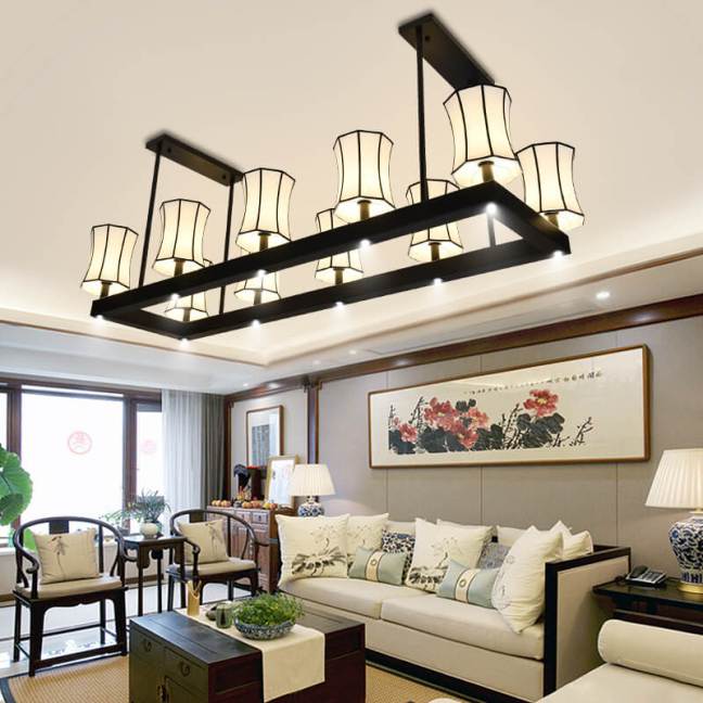 吸頂式中式風格吊燈2018新款