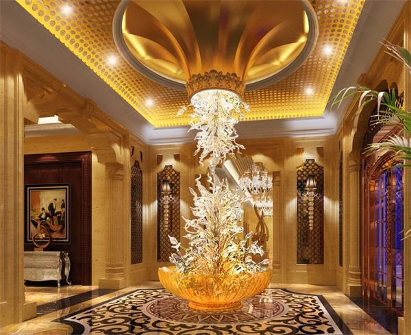 酒店JD20078245大堂藝術花燈 燈具廠家定制價格