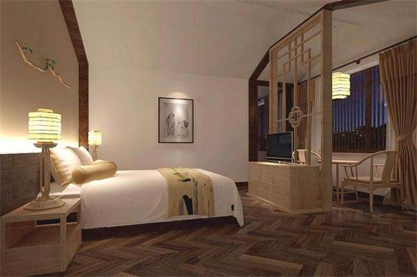 酒店客房燈具新中式風格定制案例 廠家照明設計安裝效果圖