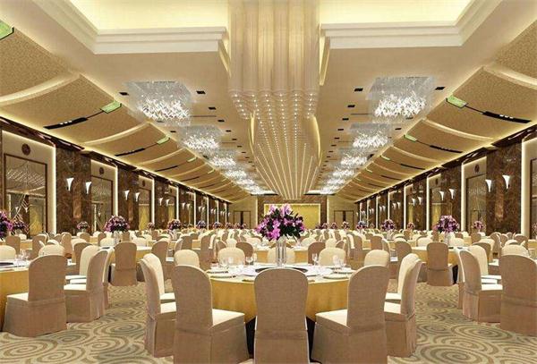 大型酒店宴會廳燈具廠家定制  優質水晶燈飾一站式安裝效果