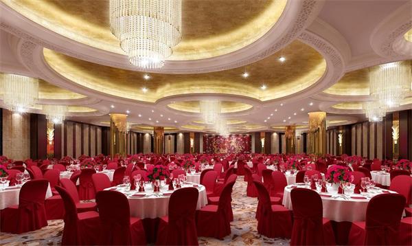 酒店宴會(huì)廳大型水晶吊燈定制效果圖 廠家一站式直供