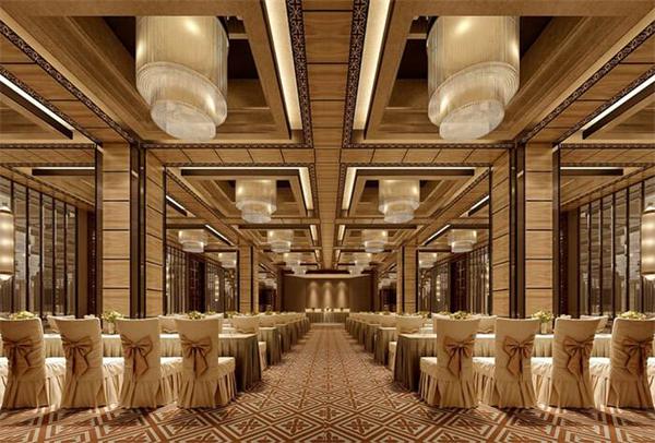 酒店宴會(huì)廳燈具定制效果圖 一站式水晶燈廠家生產(chǎn)直供