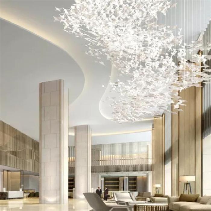酒店水晶燈具廠家_藝術(shù)造型吊燈什么價格【孫氏照明】